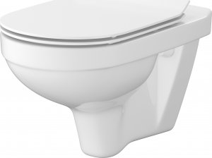 Miska WC Cersanit Zestaw Zip miska WC wisząca SimpleOn z deską wolnoopadającą Slim biały S701-567 1