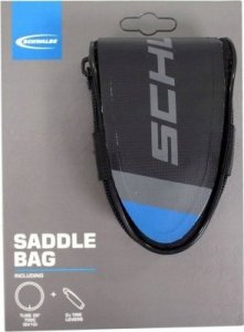 Schwalbe Schwalbe saddlebag road bike, bicycle basket/bag (black, incl. tube and tire levers) 1