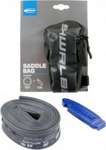 Schwalbe Schwalbe saddle bag Tour/Trekking 28, bicycle basket/bag (black, incl. tube and tire levers) 1