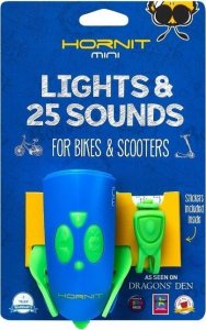 Hornit Lampka rowerowa z klaksonem HORNIT Mini GREEN - BLUE 5353GRBU 1