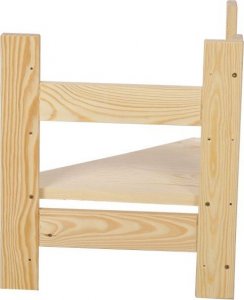 Wamar-Sosenka Moduł Nadstawka Narożna 38,4x34,4x34,4cm 1 Półka BERDO Surowy Drewno sosnowe R2NZ_39X035X34_NF1 4