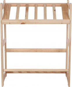 Wamar-Sosenka Regał drewniany na skrzynki LSR 2 półki na skrzynie Naturalny Półki na skrzynki 2 szt Drewno sosnowe 11