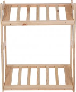 Wamar-Sosenka Regał drewniany na skrzynki LSR 2 półki na skrzynie Naturalny Półki na skrzynki 2 szt Drewno sosnowe 13