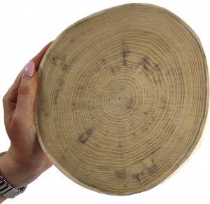 Wamar-Sosenka Okorowany Plaster Akacji 15-20 cm gr. 2 cm Szlifowany Drewno akacjowe Naturalny Surowy 1
