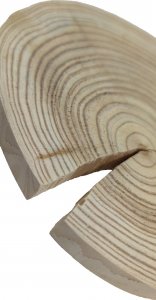 Wamar-Sosenka Okorowany Plaster Modrzewia 15-20 cm gr. 1,5 cm Szlifowany Drewno modrzewiowe Naturalny Surowy 1
