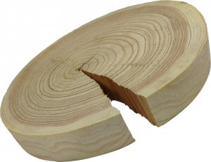 Wamar-Sosenka Okorowany Plaster Modrzewia 20-25 cm gr. 3 cm Szlifowany Drewno modrzewiowe Naturalny Surowy 1