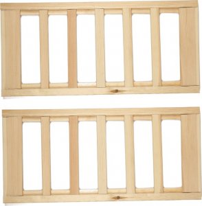 Wamar-Sosenka Półka na butelki 2 szt do regału drewnianego LSR Naturalny 70x33cm Surowy 2