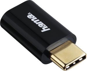 Adapter USB Hama 135723 USB-C - microUSB Czarny  (001357230000) 1