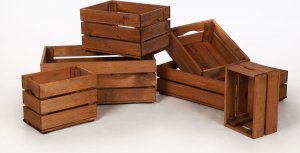 Wamar-Sosenka Drewniana Skrzynia 22x60x40 cm Brązowa Olejowana Szlifowana Drewno sosnowe 51 litrów / Wamar-Sosenka 6