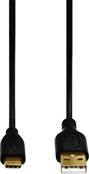 Kabel USB Hama USB-A - USB-C 0.75 m Czarny (001357840000) 2