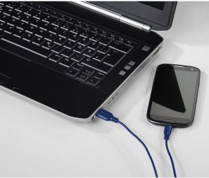 Kabel USB Hama USB-A - USB-C 0.75 m Niebieski (001357850000) 4