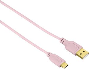 Kabel USB Hama USB-A - 0.75 m Różowy (001357870000) 1