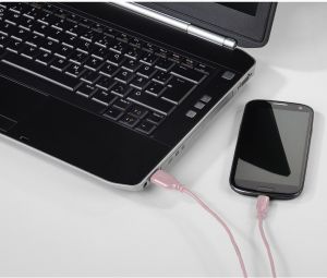 Kabel USB Hama USB-A - 0.75 m Różowy (001357870000) 4