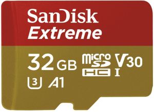 Karta SanDisk Extreme MicroSDHC 32 GB Class 10 UHS-I/U3 A1 V30 (SDSQXAF-032G-GN6MA) 2
