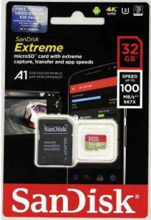 Karta SanDisk Extreme MicroSDHC 32 GB Class 10 UHS-I/U3 A1 V30 (SDSQXAF-032G-GN6MA) 4