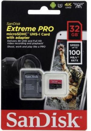 Karta SanDisk Extreme PRO MicroSDHC 32 GB Class 10 UHS-I/U3 A1 V30 (SDSQXCG-032G-GN6MA) 1