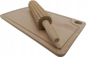 Deska do krojenia Yolli ZESTAW DESKA KUCHENNA DREWNIANA I WAŁEK DO MIĘSA 3