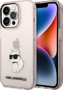 Karl Lagerfeld Etui Karl Lagerfeld KLHCP14XHNCHTCP Apple iPhone 14 Pro Max różowy/pink hardcase Ikonik Choupette 1