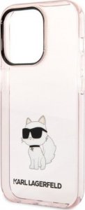 Karl Lagerfeld Etui Karl Lagerfeld KLHCP14XHNCHTCP Apple iPhone 14 Pro Max różowy/pink hardcase Ikonik Choupette 6