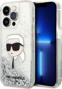 Karl Lagerfeld Etui Karl Lagerfeld KLHCP14XLNKHCH Apple iPhone 14 Pro Max srebrny/silver hardcase Glitter Karl Head 1