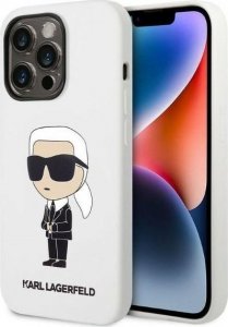 Karl Lagerfeld Etui Karl Lagerfeld KLHCP14XSNIKBCH Apple iPhone 14 Pro Max hardcase biały/white Silicone Ikonik 1