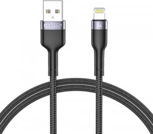 Kabel USB Tech-Protect USB-A - Lightning 1 m Czarny (THP1590) 1