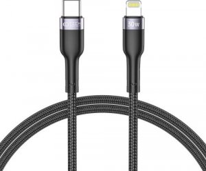 Kabel USB Tech-Protect USB-C - Lightning 1 m Czarny (THP1596) 1