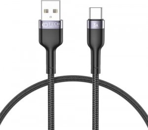 Kabel USB Tech-Protect USB-A - USB-C 0.25 m Czarny (THP1588) 1