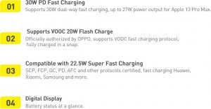 Powerbank Baseus Adaman2 30W 20000mAh Czarny 4