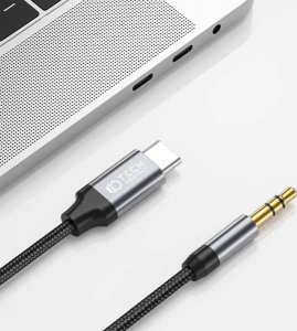 Kabel USB Tech-Protect USB-C - mini Jack 3.5 mm 1 m Czarny (THP1582) 3