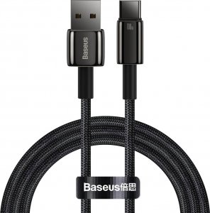Kabel USB Baseus USB-A - USB-C 1 m Czarny (CAWJ000001) 1
