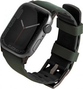 Uniq Pasek UNIQ Linus Apple Watch 4/5/6/7/SE/8/Ultra 44/45/49mm Airosoft Silicone zielony/moss green 1