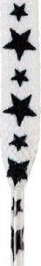 Arashi Sznurówki ARASHI - gwiazdy biało czarne 120cm 1