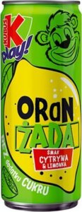 Kubuś KUBUŚ PLAY ORANŻADA CYTRYNA-LIMONKA GAZ 250ml 1