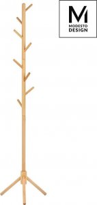 Modesto Design MODESTO wieszak stojący STICK naturalny - drewno bukowe 1