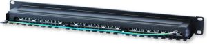 Techly Patch Panel 1U STP 24x RJ45 Cat6 Czarny z Tacką (22878) 3