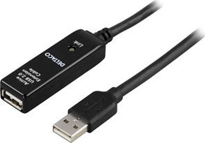 Adapter USB Deltaco DELTACO USB2-EX20M - USB forlængerkabel 1