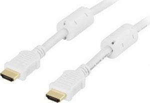 Kabel Deltaco HDMI - HDMI 2m biały (HDMI-1020A) 1