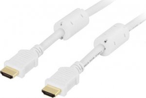 Kabel Deltaco HDMI - HDMI 3m biały (HDMI-1030A) 1