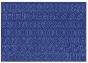 ARTDRUK Cyfry samoprzylepne 1,5 cm niebieskie 1