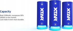 Xtar Xtar 26650 5200mAh 3,6V - 3,7V zabezpieczony ( PCB ) 6