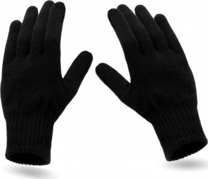 Nandy Ciepłe Rękawiczki Męskie Zimowe Uniwersalne Czarne - Rkw-Men-Gdtx 1