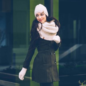 Nandy Nandy Damski Komplet Zimowy Czapka Komin Rękawiczki 5