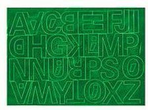 ARTDRUK Litery samoprzylepne 4 cm zielone 1