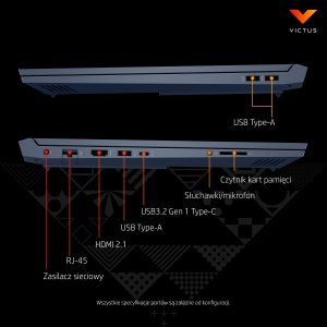 Laptop HP Laptop HP Victus 16-d0583nw 5Z828EA Intel i5 / 8GB / 512GB SSD / RTX3050 / FullHD / Win11 / Czarny 27
