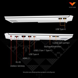 Laptop HP Laptop HP Victus 16-d0583nw 5Z828EA Intel i5 / 8GB / 512GB SSD / RTX3050 / FullHD / Win11 / Czarny 28