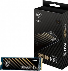Dysk SSD MSI SSD|MSI|SPATIUM M390|1TB|M.2|PCIE|NVMe|3D NAND|Write speed 3000 MBytes/sec|Read speed 3300 MBytes/sec|MTBF 1500000 hours|S78-440L890-P83 1