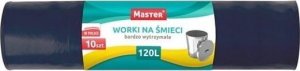 Master WORKI NA ŚMIECI 120L LDPE 24m IKA MASTER MOCNE CZARNE 10szt. 1