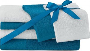AmeliaHome Ręcznik Flos niebieski 2*30x50+2*50x90+2*70x130 AmeliaHome 1