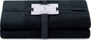 AmeliaHome Ręcznik Flos czarny 50x90+70x130 AmeliaHome 1